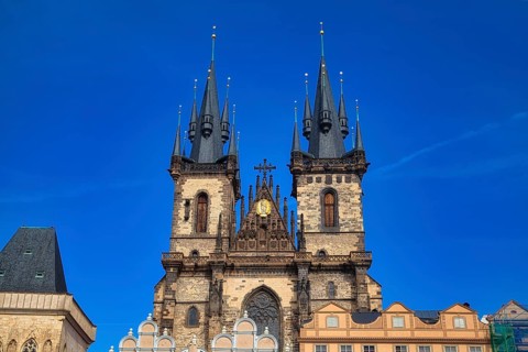 Teyn Church on the Old Town Square, Prague, Czech Republic, Europe