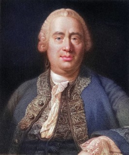 David Hume 1711-1776, Scottish historian and philosopher. From the book Gallery of Portraits, 1833,