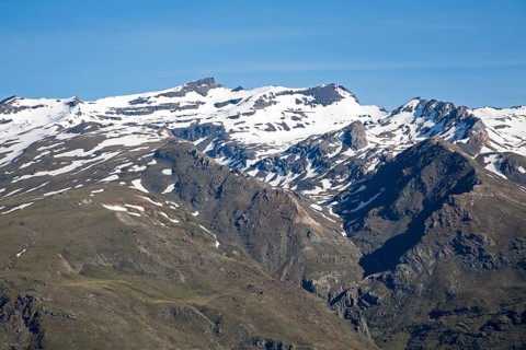 Landscape of Sierra Nevada Mountains in the High Alpujarras, near Capileira, Granada Province,