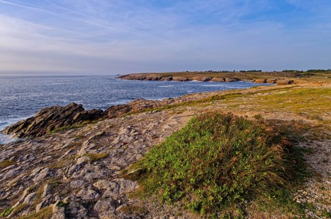 The Cote Sauvage, Wild Coast, a rocky coast on the west side of the Quiberon Peninsula on the