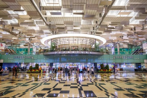 Terminal 3 of Changi Airport, Singapore, Asia