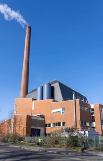 The Igony heating plant in Essen-Rüttenscheid, a district heating plant fuelled by natural gas,