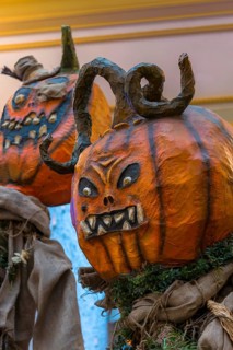 Decoration with pumpkin, Halloween, festival, custom, american, celebration, scary, childhood,