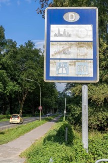 Green border, border crossing Siebengewald-Gaesdonck, south of Goch, without controls, between the