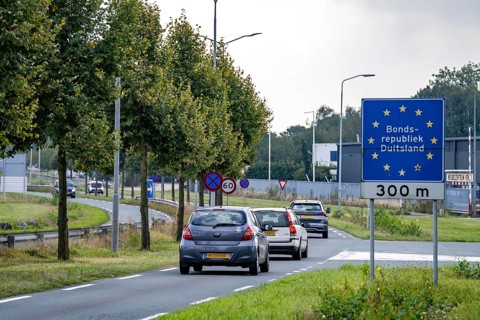 The so-called Green Border, at the former border crossing Schwanenhaus, between Germany and the