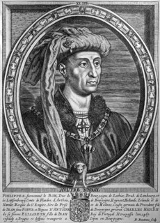 17th century etching of Philip III the Good, Philippe le Bon, Filips de Goede, 15th century Duke of