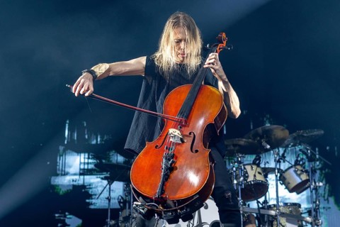 Eicca Toppinen from Apocalyptica live on Plays Metallica Vol.2 Tour 2024 at the Columbiahalle in