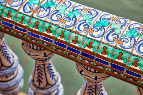 Plaza de Espana, Seville, Architectural details and ornaments