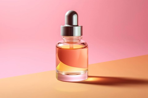 Bottle of face serum. KI generiert, generiert AI generated