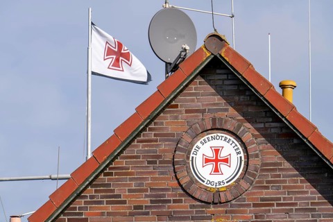 DGzRS station in the harbour of Neuharlingersiel, Lower Saxony, Germany, Europe