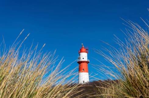 Small Borkum lighthouse, out of service since 2003, still serves as an antenna support for the Ems