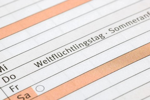Diary, World Refugee Day, beginning of summer, Germany, Europe