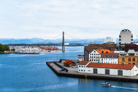 View of STAVANGER, FjordSailing, Stavanger, Boknafjorden, Norway, Europe