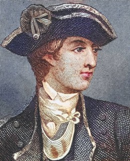 David Wooster, 1710, 1777, American General in the American Revolutionary War, Illustration from