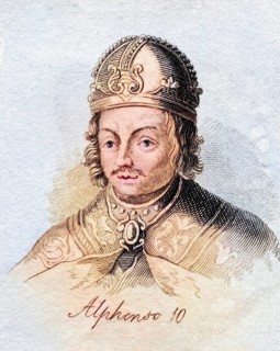 Alfonso X of Castile, 1221 -1284, Spanish monarch King of Castile-León and Galicia From the book