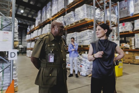 Annalena Bärbock (Bündnis 90/Die Grünen), Federal Foreign Minister, photographed during a visit to