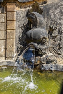 The Grosssedlitz Baroque Garden with the Friedrich Palace is located on a hill on the left bank of
