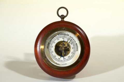 Old barometer, optician Ruhnke, Hamburg