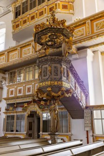 Schwarzenberg/Erzgeb. The Protestant-Lutheran St George's Church is a baroque hall church from