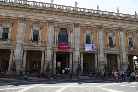 Palace of the Conservators, Palazzo dei Conservatori, on the Capitol, Capitoline Hill in Rome, City