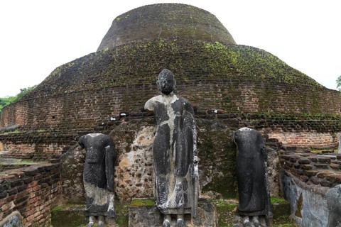 Pabula Vihara temple, UNESCO World Heritage Site, the ancient city of Polonnaruwa, Sri Lanka, Asia