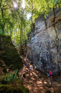 The Devil's Gorge, narrow, accessible gorge of sandstone rocks, with steep rocky gorges, near
