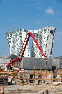 The Bella Sky Hotel, four-star hotel, at the Bella Centre complex, in the Ørestad district, many