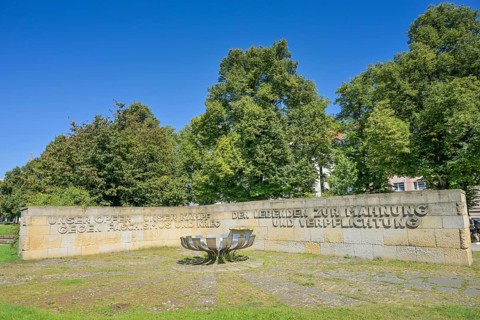 Memorial to the anti-fascist resistance and against war, Platz der Einheit, Potsdam, Brandenburg,