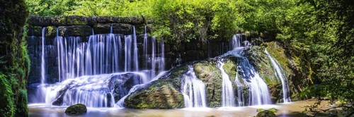 Geratser waterfall, near Rettenberg, Allgäu, Bavaria, Germany, Europe