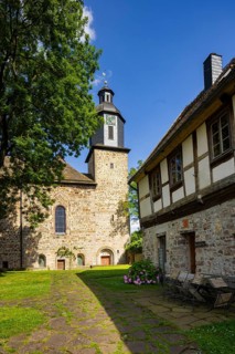 The Lippoldsberg Convent with the Church of St George and St Mary is a former Benedictine convent,