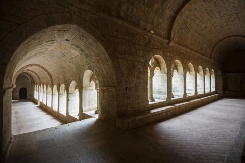 Romanesque Cistercian monastery, Abbaye du Thoronet, Département Var, Provence-Alpes-Côte d'Azur,