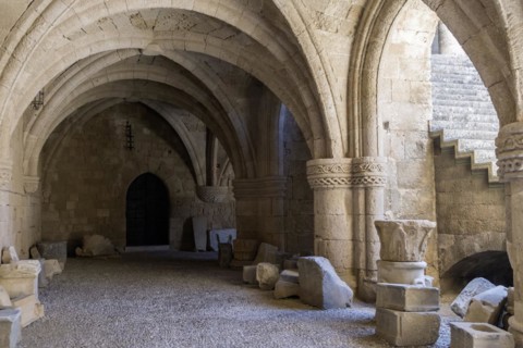 Archaeological Museum, former hospital of the Order of St John, 15th century, Old Town, Rhodes