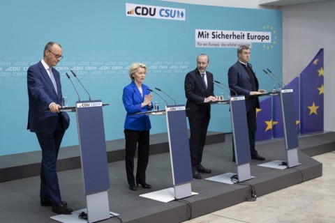 Friedrich Merz, CDU Party Chairman, Ursula von der Leyen, President of the European Commission,