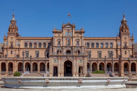 Plaza de Espana (Spain Square), built in 1928 for the Ibero-American Exposition of 1929, landmark