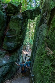 The Devil's Gorge, narrow, accessible gorge of sandstone rocks, with steep rocky gorges, near