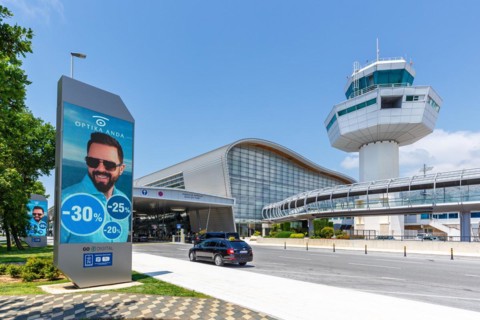Terminal of Dubrovnik Airport, Croatia, Europe