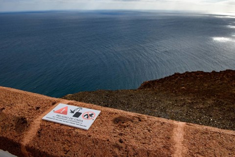 View from building complex of lighthouse Faro de la Entallada from 50s year 1953 1954 on 183 metres