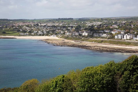 Gyllyngdune beach, Falmouth, Cornwall, England, UK