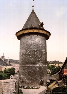 Jeanne d'Arc Tower, Tour Jeanne d'Arc, Rouen, Normandy, France, ca 1890, Historical, digitally