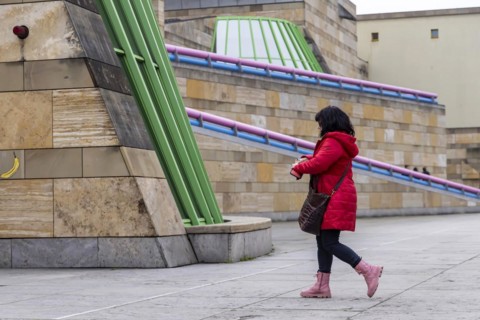New State Gallery Stuttgart, postmodern architecture, architect James Stirling, Stuttgart,