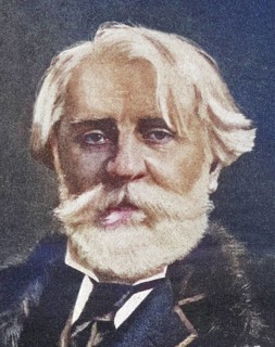 Ivan Sergeyevich Turgenev, 1818-1883, Russian writer, illustration from the book The Masterpiece