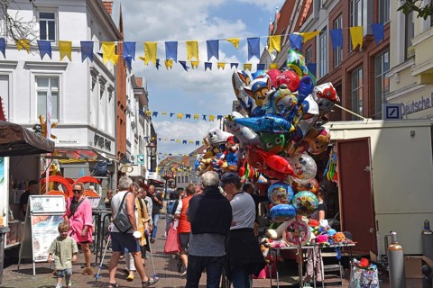 Europe, Germany, Hamburg Metropolitan Region, Lower Saxony, Stade District, Buxtehude, Old Town,