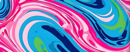 Seamless abstract pattern of vector fluid curved lines creating a dynamic ripple effect in vibrant