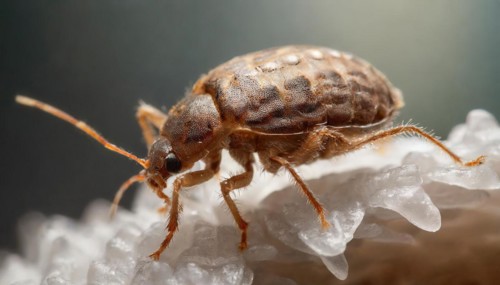 Animals, symbol, close-up of a bed bug, house bug, Cimex lectularis, AI-generated, AI generated