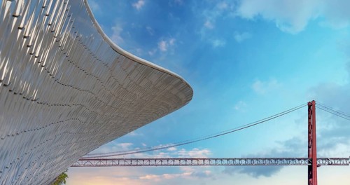Lisbon, Portugal-10 July, 2020: Lisbon, Landmark suspension 25 of April bridge