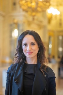 Stephanie Stumph - Press event for the moderation of the SemperOperaball 2024, Dresden, Saxony,