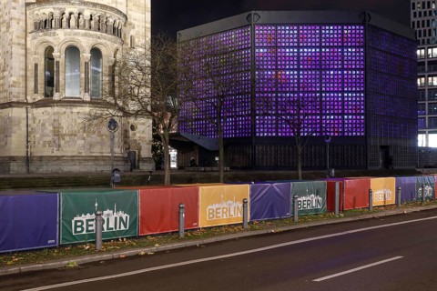 Lockdown, Germany shuts down. Empty Breitscheidplatz, Berlin, 16.12.2020