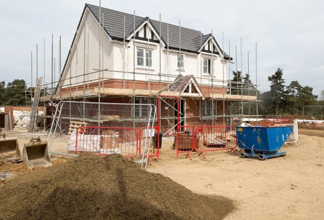 Bloor Homes new Longwood Fields housing development, Woodbridge, Suffolk, England, UK