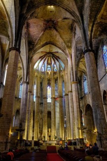 Basilica de Santa Maria del Mar, Barcelona, Catalonia, Spain, Europe