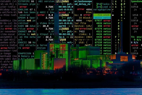 Symbolic image cyberattack, computer crime, cybercrime, computer hackers attack the IT
